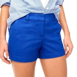 J. Crew 3.5" Classic Chino Short Regal Blue Women's Size 4
